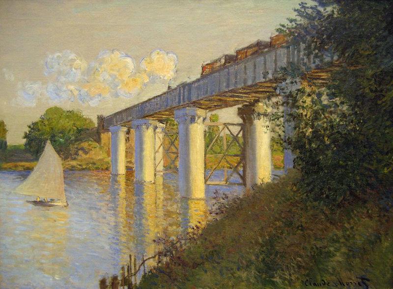 Claude Monet The Railway Bridge at Argenteuil China oil painting art